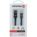 Swissten Textile Fast Charge 3A Lightning Кабель Для Зарядки и Переноса Данных 2m