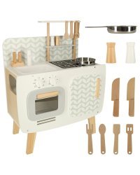 LULILO Деревяная Кухня с Ретро Аксессуарами