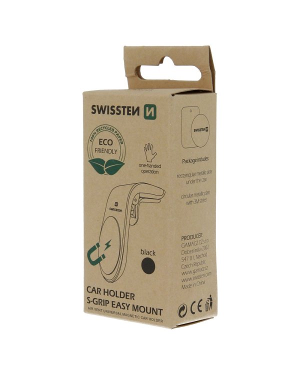 Swissten Easy Mount Магнитный автомобильный держатель (ECO PACK)
