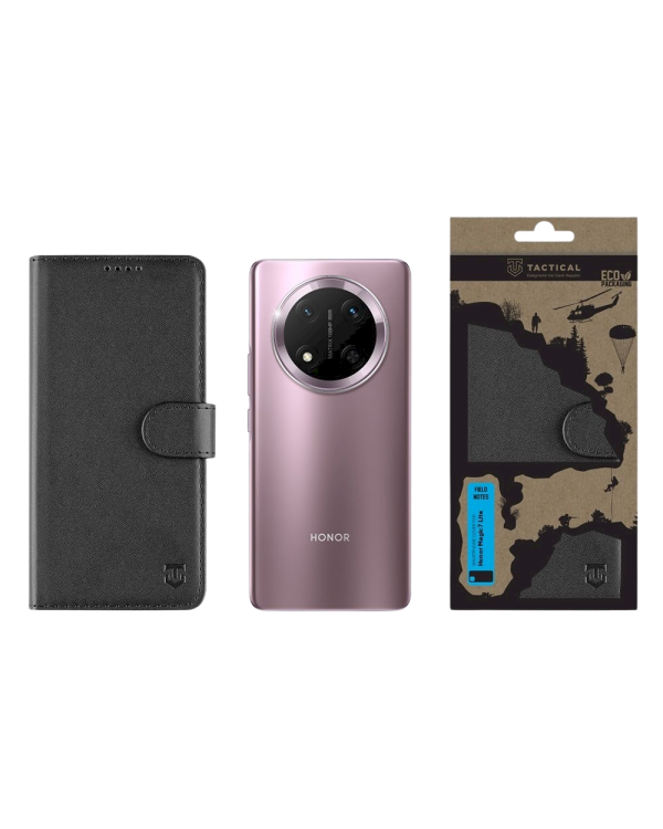 Tactical Field Notes Защитный чехол-книжка для Honor Magic7 Lite / чёрный
