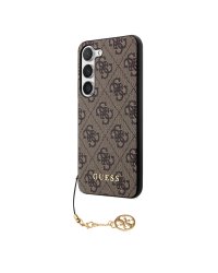 Guess 4G Charm Case Защитный чехол для Samsung Galaxy S23 / коричневый