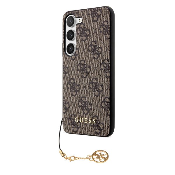 Guess 4G Charm Case Защитный чехол для Samsung Galaxy S23 / коричневый