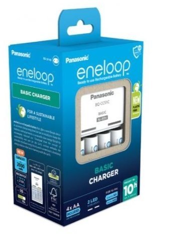 Panasonic Eneloop Smartplus Зарядное устройство для батареек + 4x AA 2000 mAh