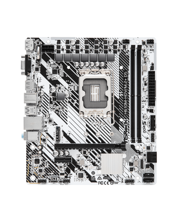 Asrock H610M-HDV M.2+ D5 Материнская плата Micro-ATX / Intel H610 / LGA1700 / DDR5