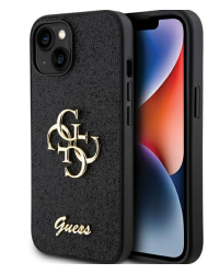Guess Fixed Glitter Big 4G Case Защитный Чехол для Apple iPhone 15