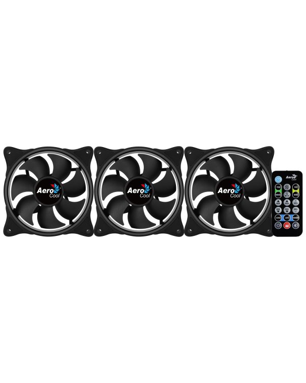 Aerocool Eclipse 12 PRO ARGB 12cm Комплект кулеров для компьютера с дистанционным управлением