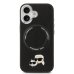 Karl Lagerfeld PU Karl and Choupette Heads Pins MagSafe Case Защитный чехол для iPhone 17 / чёрный