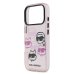 Karl Lagerfeld IML Multi K&CH Heads Case Защитный чехол для iPhone 17 Pro / розовый