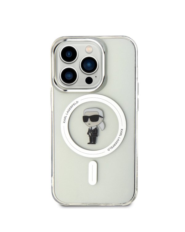 Karl Lagerfeld IML Ikonik MagSafe Case Защитный чехол для iPhone 15 Pro / прозрачный