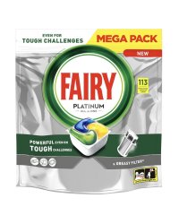Fairy Platinum All‑in‑One Капсулы Для Посудомоечной Машины Lemon 113pcs