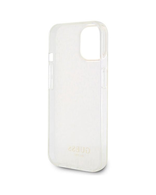Guess IML Faceted Mirror Disco Iridescent Case Защитный Чехол для iPhone Apple 15