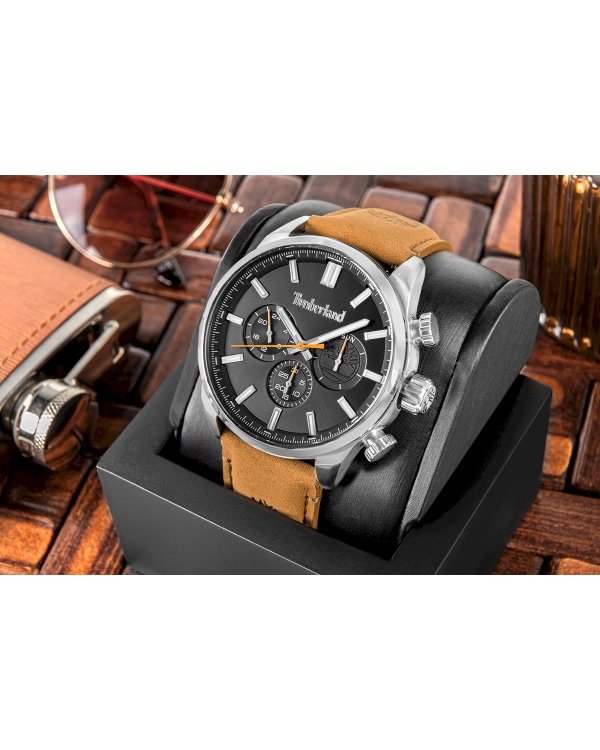 Дополнительное изображение книги «Timberland Northbridge Мужские Часы Black Brown Leather 45mm»