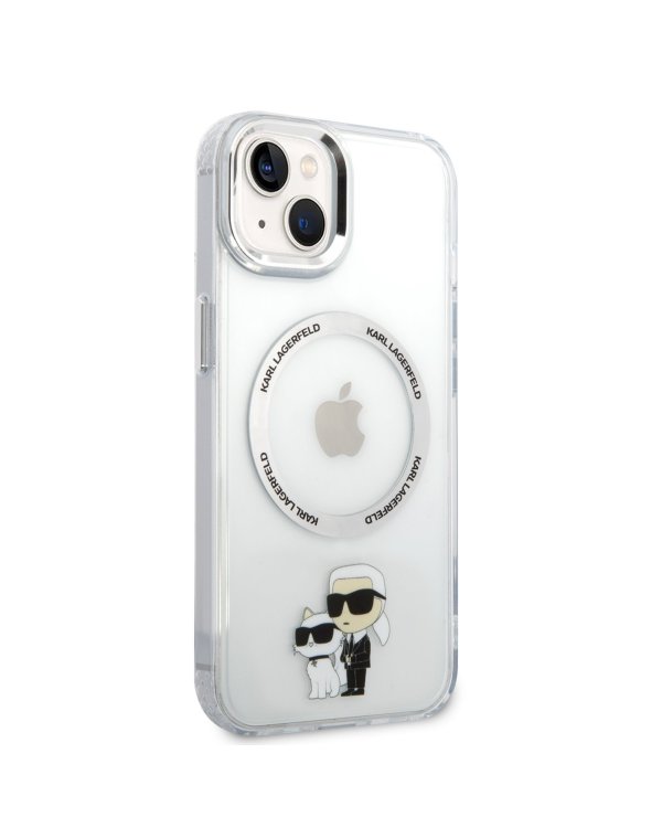 Karl Lagerfeld IML Karl and Choupette MagSafe Защитный чехол для iPhone 13 / прозрачный