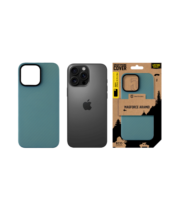 Tactical MagForce Aramid Cover Защитный чехол для Apple iPhone 16 Pro Max / синий