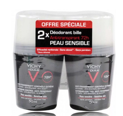 Vichy Homme 72H Aнтиперспирант 2 x 50 ml