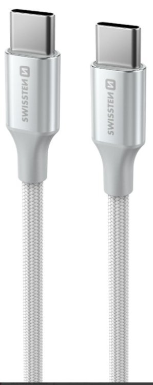 Swissten Textile II USB-C - USB-C Kабель для передачи данных и зарядки 1.5m