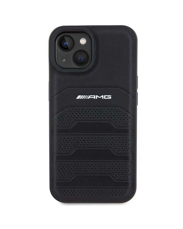 AMG Leather Debossed Lines Back Case Защитный Чехол для Apple iPhone 15 Plus