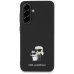 Karl Lagerfeld PU Saffiano Metal Karl and Choupette Case Чехол для Samsung Galaxy A36 5G
