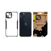 Tactical Quantum Stealth Cover Защитный чехол для Apple iPhone 13 / прозрачный/чёрный