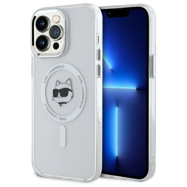 Karl Lagerfeld KLHMP13XHLSCHH IML Metal Choupette Head Чехол для Apple iPhone 13 Pro Max