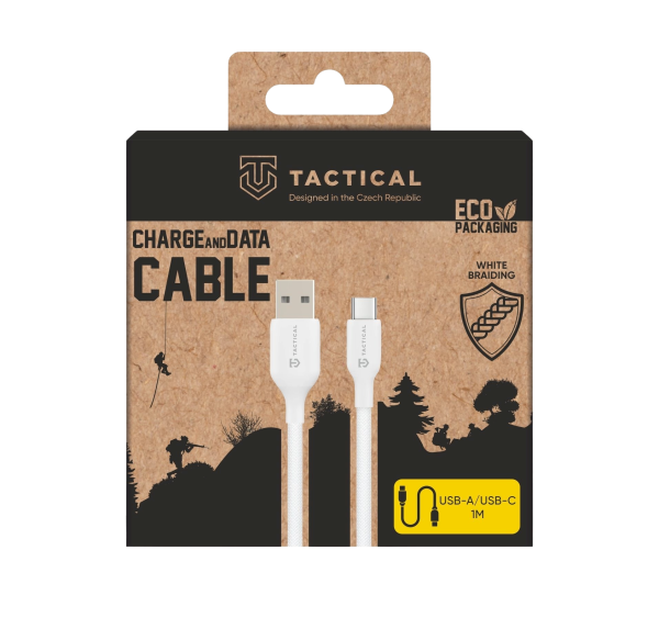 Tactical Stitch Thread USB-A/USB-C Кабель 1m / белый