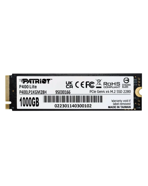 Patriot P400LP1KGM28H SSD диск 1TB / M.2 / PCI Express 4.0 / NVMe