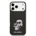Karl Lagerfeld IML Aquarelle Karl and Choupette Case Защитный чехол для iPhone 17 Pro / чёрный