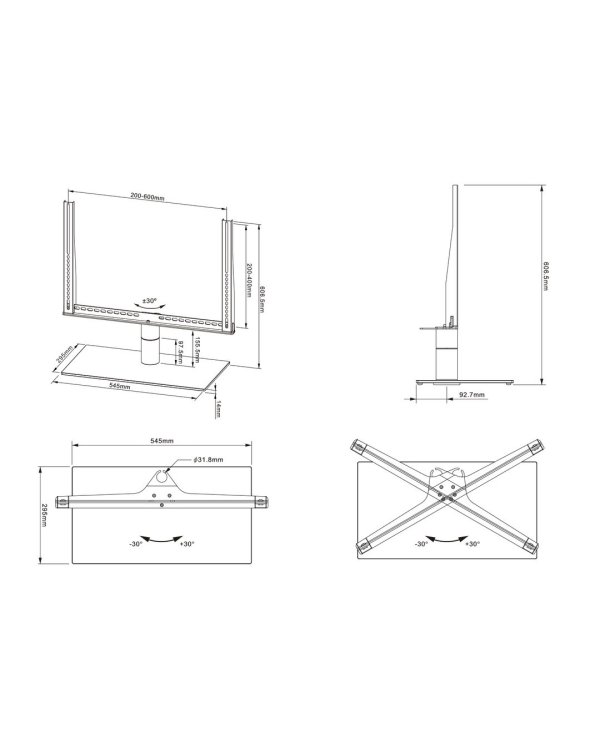 Multibrackets MB-1121 Подставка под телевизор для телевизоров до 60" / 40kg