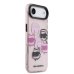 Karl Lagerfeld IML Multi Karl and Choupette Heads Case Защитный чехол для iPhone Air / розовый