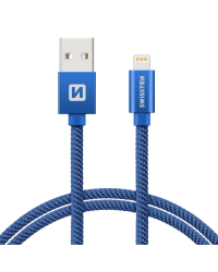 Swissten Textile Fast Charge 3A Lightning Кабель Для Зарядки и Переноса Данных 2m