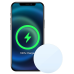 Usams Super Thin Magnetic Зарядное устройство 15W для Apple iPhone / 12 mini / 12 / 12 PRO / 12 PRO MAX / 5V / 2A / 1m USB-C / белое
