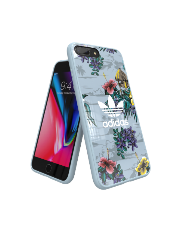 Adidas Floral Case Пластмассовый чехол для Apple iPhone X / XS Синий
