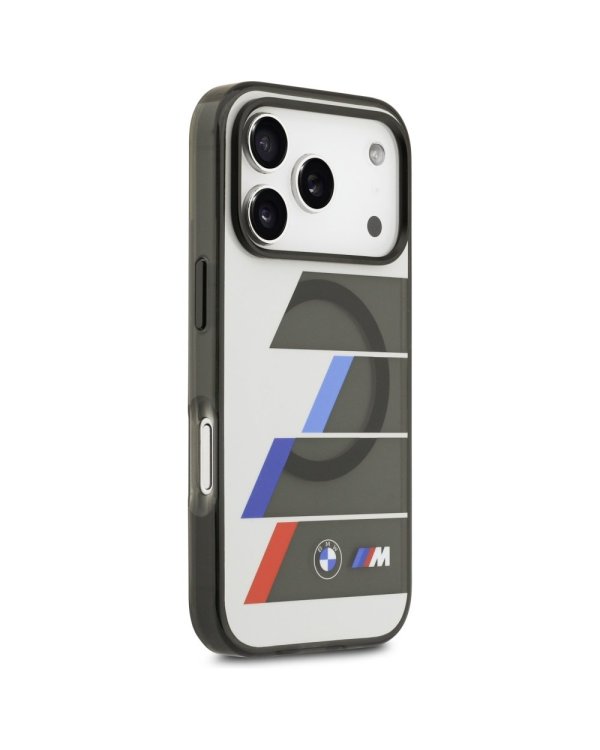 BMW M IML Metal Buttons Tricolor Lines MagSafe Case Защитный Чехол для Apple iPhone 17 Pro