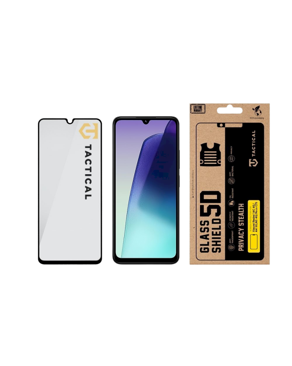 Tactical Glass Shield Privacy Stealth 5D Защитное стекло для Xiaomi Redmi 14C 4G/A4 5G/A5 4G/Poco C75 / чёрный