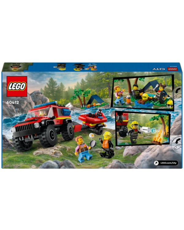 Дополнительное изображение книги «LEGO 60412 4x4 Fire Truck with Rescue Boat Конструктор»