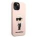 Karl Lagerfeld Liquid Silicone Ikonik NFT Case Защитный чехол для iPhone 14 Plus / розовый