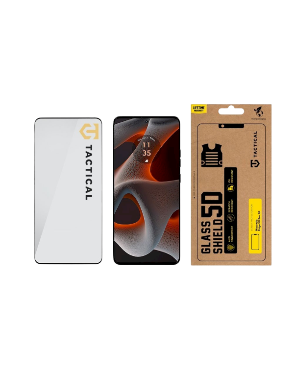 Tactical Glass Shield 5D Защитное стекло для Motorola Edge 50 Pro 5G / чёрный