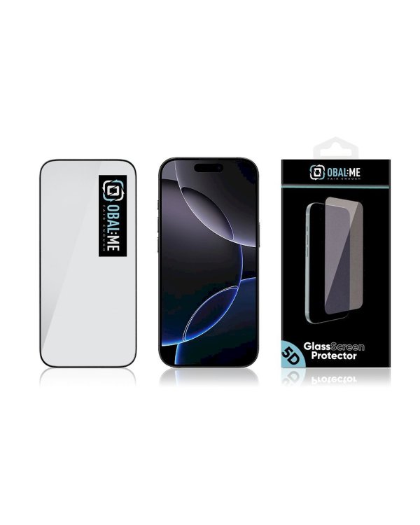 Дополнительное изображение книги «OBAL:ME 5D Glass Screen Protector Защитное стекло для Apple iPhone 17/17 Pro / чёрный»