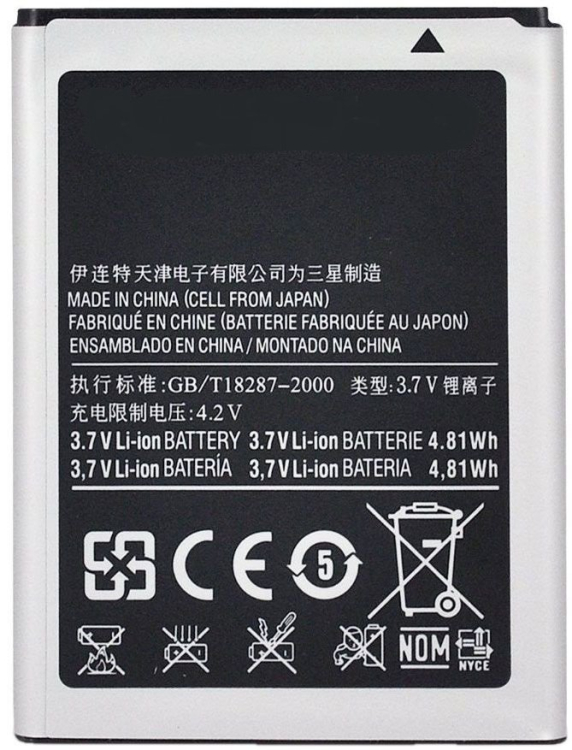 Samsung Replacement EB464358VU Аккумулятор S7500 / S6102 / S6802 / S6500 1300mAh (NO LOGO)