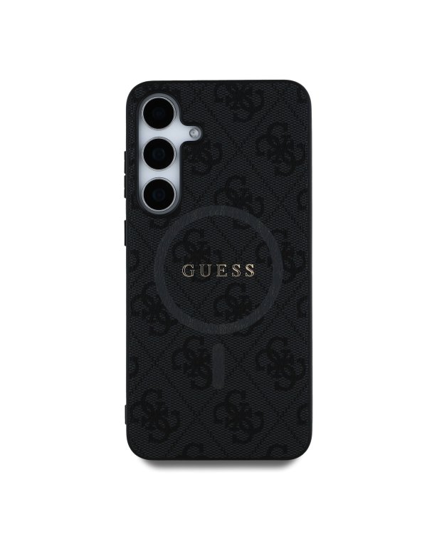 Guess PU Leather 4G Colored Ring MagSafe MagSafe Чехол для Samsung Galaxy S25