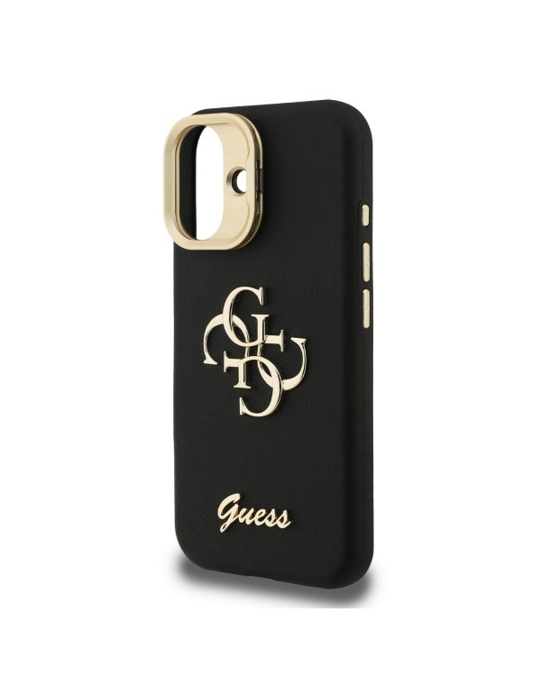 Guess PU Grained 4G Logo Stand Camera Frame Case Чехол для Apple iPhone 16