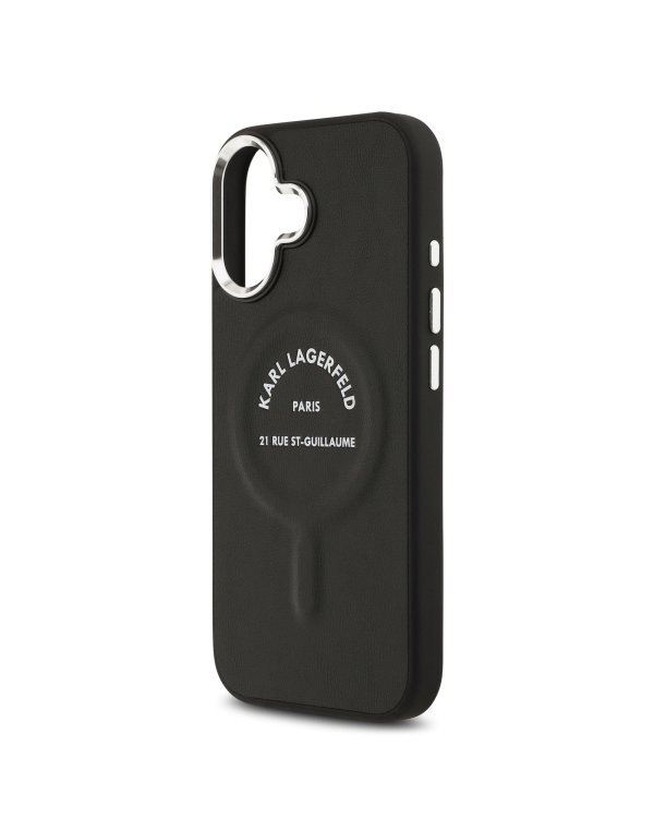 Karl Lagerfeld PU RSG Logo MagSafe Case Защитный чехол для iPhone 17 / чёрный