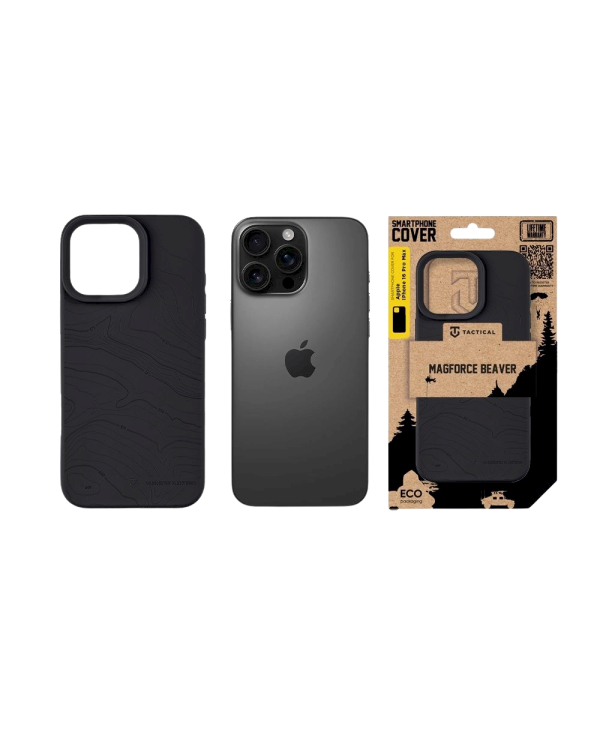 Tactical MagForce Beaver Cover Защитный чехол для iPhone 16 Pro Max / асфальт