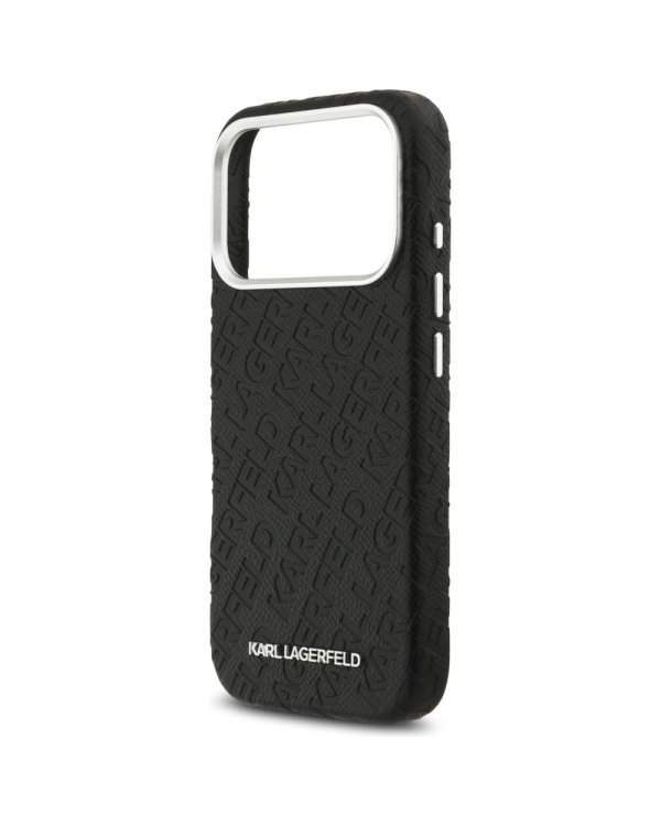 Karl Lagerfeld Grained PU Repeated Logo MagSafe Case Чехол для Apple iPhone 17 Pro
