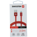 Swissten Textile Универсальный Quick Charge USB-C USB Кабель данных 3м