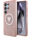 Guess 4G Glitter Triangle Buttons MagSafe Чехол для Samsung Galaxy S25 Ultra