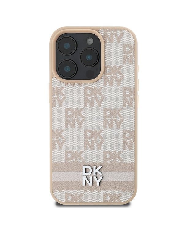 DKNY Checkered Pattern & Printed Stripes Защитный Чехол для Apple iPhone 16 Pro