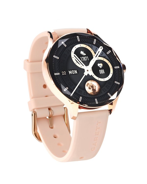 Garett Smartwatch Viva gold steel Умные часы AMOLED / IP67 / Find your phone / Music playback control