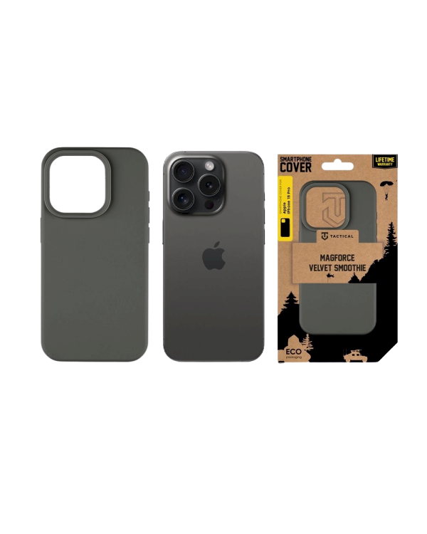 Tactical MagForce Velvet Smoothie Cover Защитный чехол для Apple iPhone 15 Pro / базука