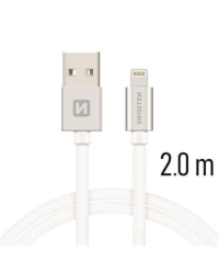 Swissten Textile Fast Charge 3A Lightning Кабель Для Зарядки и Переноса Данных 2m
